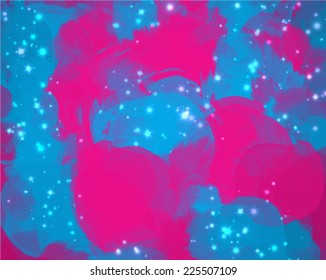 Fantasy sky with stars 