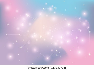 Fantasy Sky Wallpapers. Magical background with rainbow mesh. 