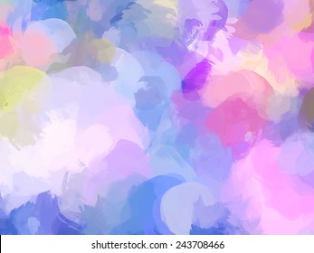 Fantasy soft violet clouds. Abstract illustration.