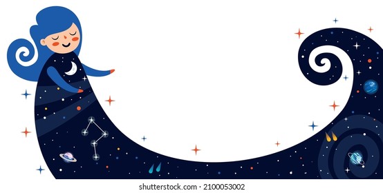 Fantasy Space With An Abstract Figure
