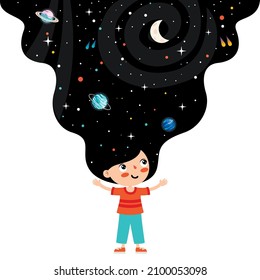 Fantasy Space With An Abstract Figure