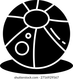 Icono de la estación espacial de la fantasía en el soporte