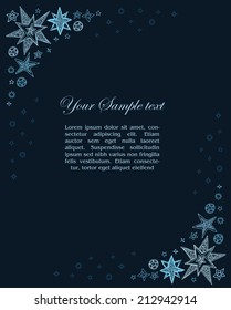 fantasy starry border and place for your text