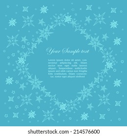 fantasy starry border and place for your text