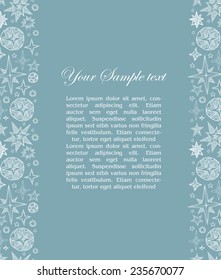 fantasy starry border and place for your text