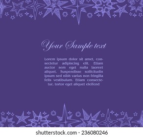 fantasy starry border and place for your text