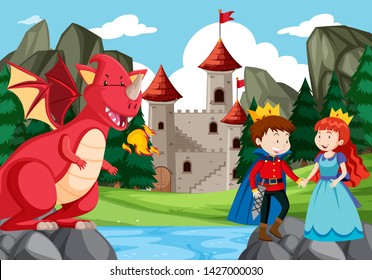 A fantasy story background illustration