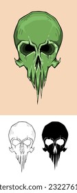 Fantasy Stylized Demon Skulls, Character horror