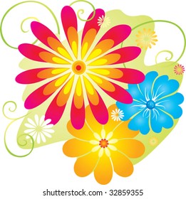 Fantasy Summer Flowers