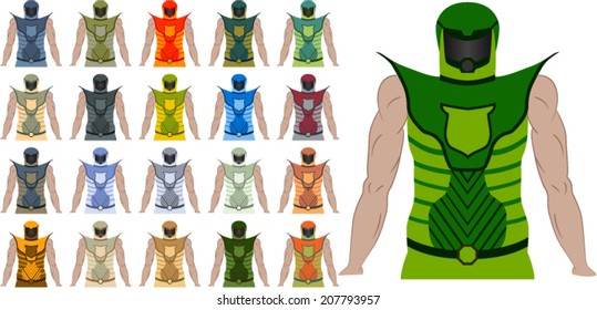 Fantasy super hero soldier pack
