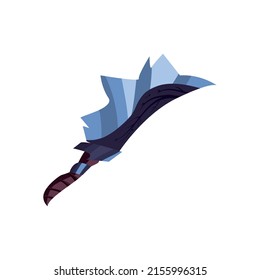 fantasía diseño de espada sobre blanco