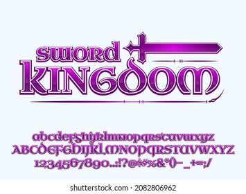 Fantasy Sword Kingdom Rpg Game Logo Title In Jrpg Japan Style Text Effect