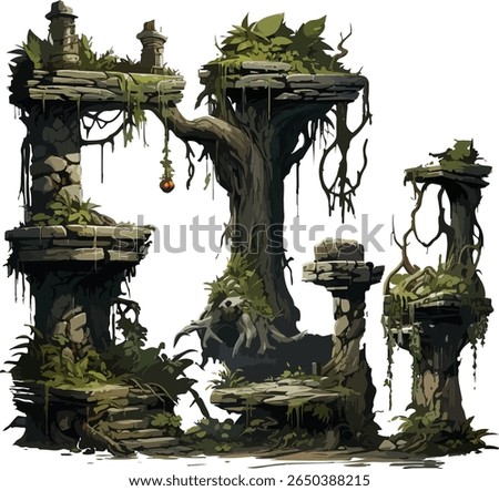 Fantasy Terrain Design with Trees