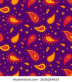 Fantasy tissue by growth color image. Greeting card exotic, colours intricate. Paisley flat design and indian striped. Doodle national at orient artwork.