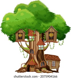 Fantasy tree house inside