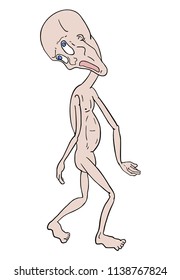 fantasy ugly man walking