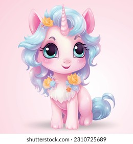 Fantasy Unicorn Adventure - Beautiful Unicorn and Inspiring Illustration