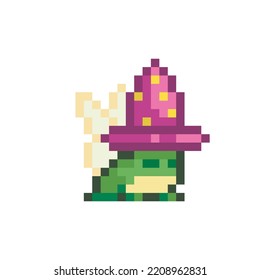 Fantasy vector, illustration of a magic toad