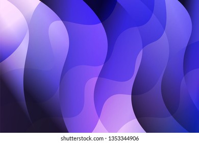 Fantasy wavy dynamic background. Creative Vector illustration. For header page, poster, flyer