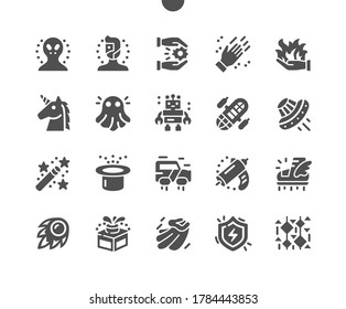 Fantasy Well-crafted Pixel Perfect Vector Solid Icons 30 2x Grid for Web Graphics and Apps. Simple Minimal Pictogram