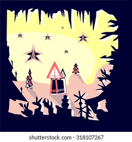 Fantasy winter landscape