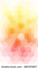 fantasy yellow, gold color geometry background. vector illustration. polygonal pattern. design for banner, presentation, wallpaper.