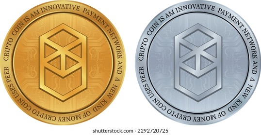 fantom-ftm coin vector illustrations. vector coins.