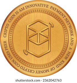 fantom-ftm coin vector illustrations. vector coins.