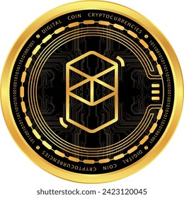 fantom-ftm coin vector illustrations. vector coins.