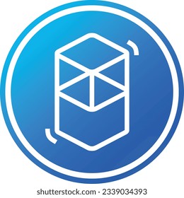 fantom-ftm cryptocurrency logos on abstract background. 3d illustrations.