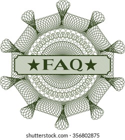 FAQ abstract rosette