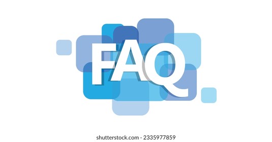 FAQ banner icon in flat style. Question vector illustration on white isolated background. Communication sign business concept.