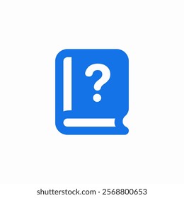 faq book question mark icon sign vector