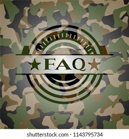 FAQ camouflage emblem