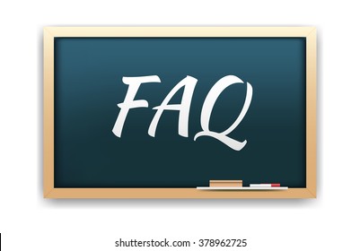FAQ Chalkboard