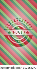 FAQ christmas badge background.