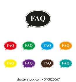 FAQ - color vector icon
