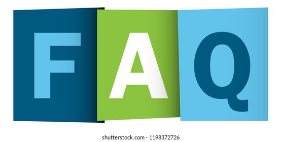 FAQ Colorful Letters Banner