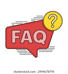 FAQ concept, Frequently asked questions, Website with FAQ page, Question and answer page to help audience, Questions or problem solving, online support center questions digital tool. flat vector.