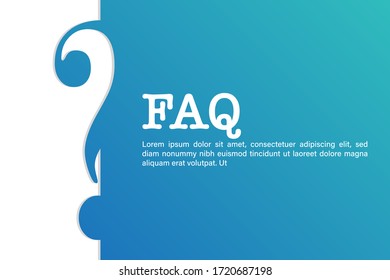 FAQ concept in isometric vector illustration. Website frequently asked questions