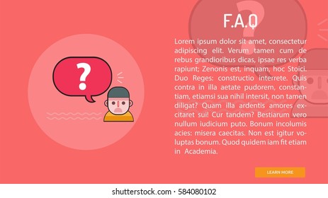 F.A.Q Conceptual Banner