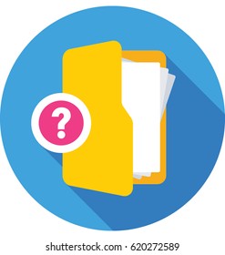 Faq Folder Vector Icon