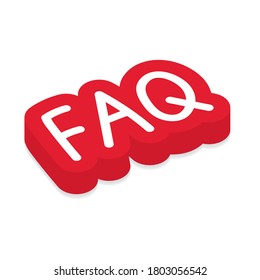 FAQ (Frequently Asked Questions) acronym concept- vector illustration