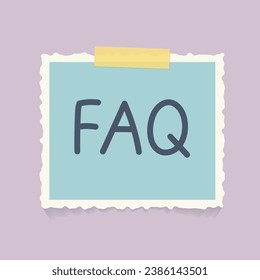 FAQ (Frequently Asked Questions) concept- vector illustration