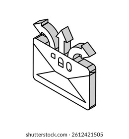faq frequently asked questions isometric icon vector. faq frequently asked questions sign. isolated symbol illustration
