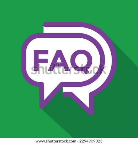 faq, frequently asked questions, speech bubble, speedh baloon, vector illustration 