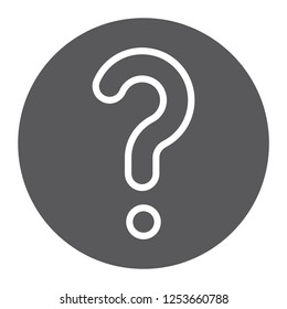 Faq glyph icon, question and help, ask sign, vector graphics, a solid pattern on a white background, eps 10.