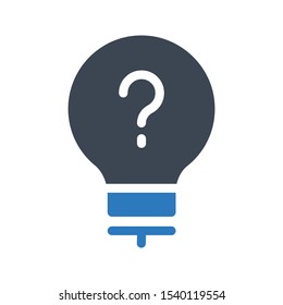 FAQ help vector glyph color  icon