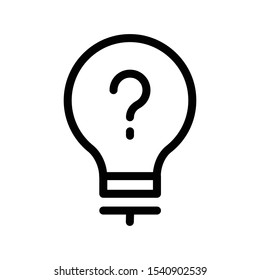 FAQ help vector thin line icon 