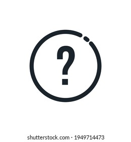 Faq icon icon design isolated on white background